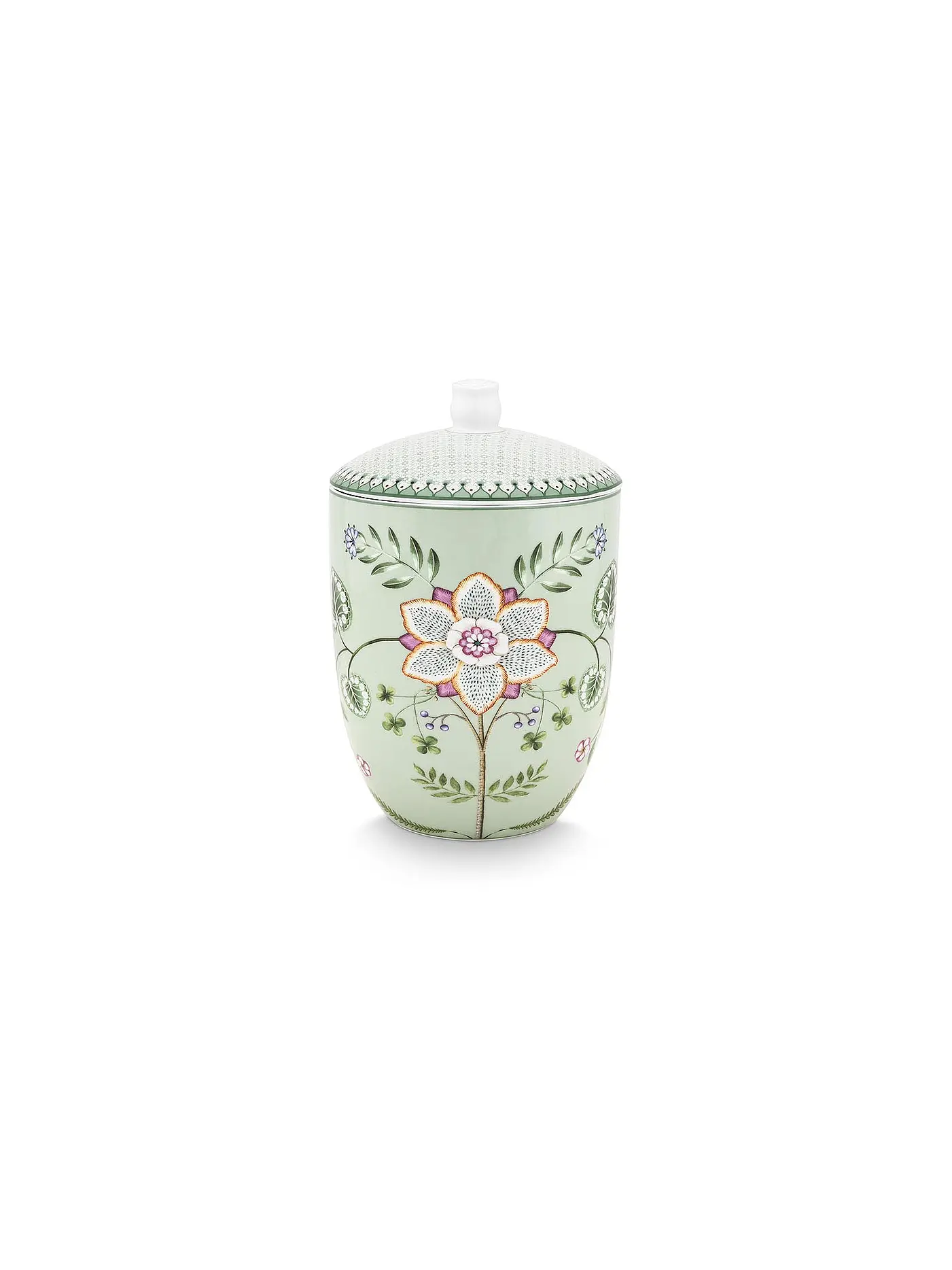 PIP STUDIO | Dose mit Deckel  LILY & LOTUS 1,5l Light Green | 
